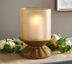HomeWorx by Slatkin &amp; Co. Everyday Woven Candle Hurricane in - £152.86 GBP