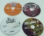 Nintendo Wii Games Lot of 4 Bundle Just Dance 4 Guitar Hero Glee 3 Dj He... - $22.76