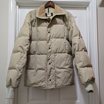 VTG 80s Eddie Bauer Goose Down Premium Heavy Quilted Tan Parka Jacket Me... - $189.25