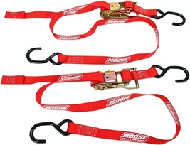 Moose Racing Heavy-Duty Tie-Downs 1in. Ratcheting - Red 3920-0298 - £35.84 GBP