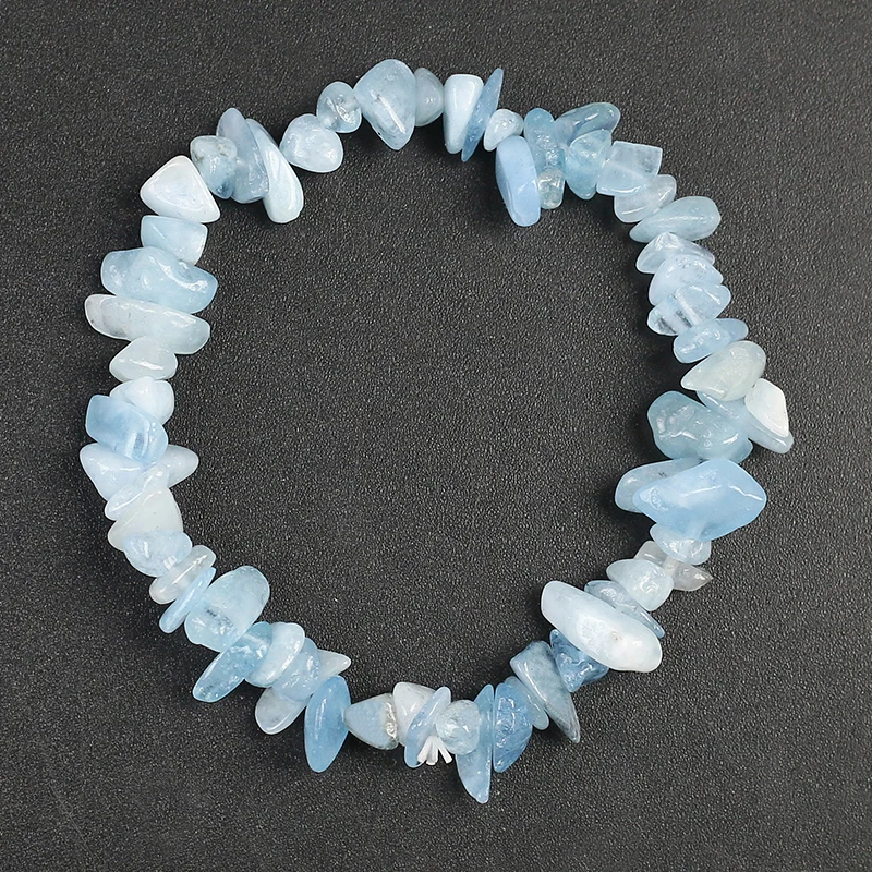 Natural Crystals Chakras Stone Aquamarines Amethysts Bracelet Beads Pink Quartz  - £13.45 GBP