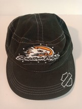 Harley Davidson Screamin Eagle Rhinestone Shield Black Orange Hat Cap La... - $24.99