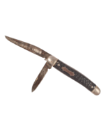 Colonial Pocket Knife 2 Blades Prov RI Pat Pend Black Handle - $8.59