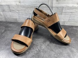 Born Born Boc Sandals Women 10 M Shoes Brown Leather Comfort Slingback F... - $27.54