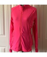 Victoria&#39;s Secret Pink Women&#39;s Track Jacket M Ruched Stretch Activewear - $19.80