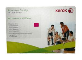 Xerox Q5953A Toner Magenta Cartridge for HP Color Laserjet 4700 Series, New - $37.61