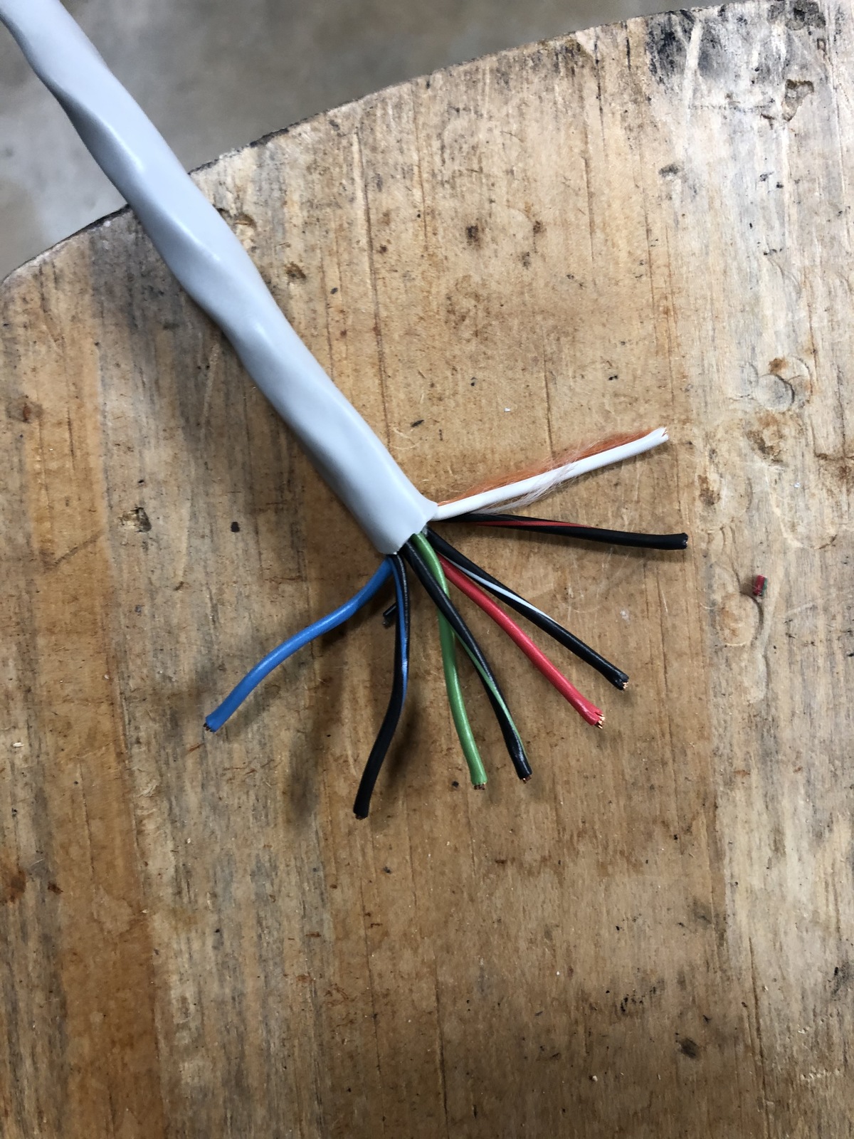 50&#39; West Penn Wire 753 4 Pair 18 AWG BARE CMR Cable - $60.00