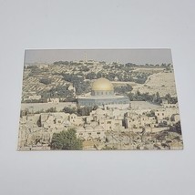 View of Jerusalem Postcard The Old City Vintage Golden Dome - £7.89 GBP