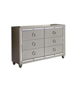 CHLOE Gemstone Silver Dresser with Mirror Accents, Wood MDF - $15,071.78 MXN