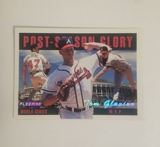 1996 Fleer Post-Season Glory Tom Glavine #1 Atlanta Braves FREE SHIPPING - $1.99