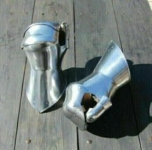 Medieval steel gloves Late Mitten Knight Finger Gauntlets Armor x-mas item - £122.55 GBP