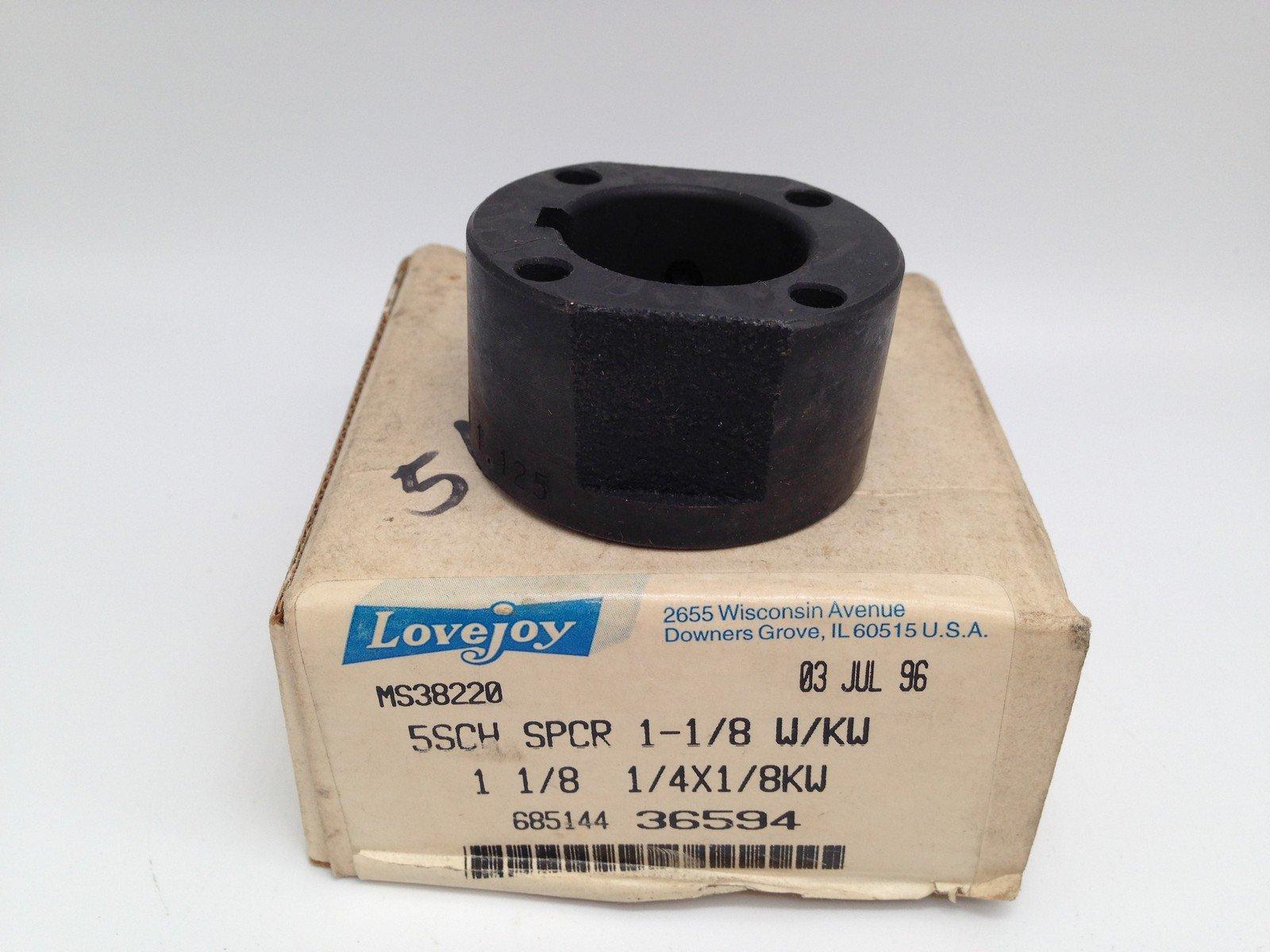 NEW LOVEJOY 68514436594 Coupling Hub 5SCH SPCR HUB 1-1/8 1/4X1/8K  - $34.00