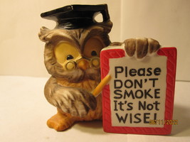 1970&#39;s JSNY 3&quot; Statue: Professor Owl &#39; Please Don&#39;t Smoke, It&#39;s Not Wise&quot; - £7.85 GBP