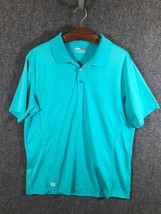 FILA Sport Golf Polo Men&#39;s Size XL Green Athletic Fit Short Sleeve Collared - £10.05 GBP