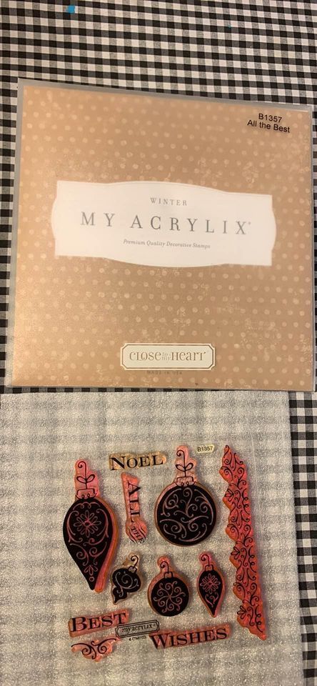 All the Beat Cling Stamp Set My Acrylix Close To My Heart - $8.00
