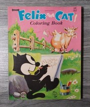 Felix the Cat Vintage Coloring Book Saalfield HTF Rare 1965 ~ 94 Pages - £21.32 GBP