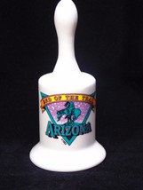 Arizona &quot;End Of The Trail&quot; Souvenir Ceramic Bell - £8.47 GBP