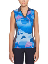 Nwt Callaway Royal Blue Abstract Gradient Sleeveless Golf Shirt S M L Xl Xxl - $39.99