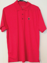 Blind Squirrel polo shirt size S men red short sleeve silky feel - £6.61 GBP