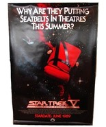 1989 STAR TREK V Original Advance Movie POSTER 27x40 Vintage 1-Sided Rol... - $44.99