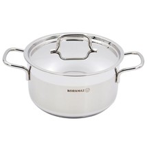 Korkmaz Alfa 2 Piece 2.5 Liter Stainless Steel Casserole Dish with Lid - £63.23 GBP