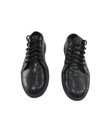 Black Snakeskin Sneaker Shoes - $274.40 CAD
