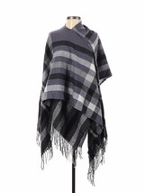 NEW Banana Republic Woman’s Fringe Wrap Purple Plaid OS NWT - £46.14 GBP