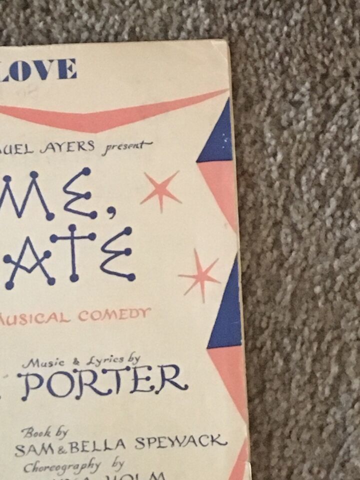 1948 SO IN LOVE Vintage Sheet Music KISS ME KATE by Cole Porter Item image 4