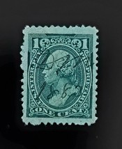 1875 1c U.S. Internal Revenue, Proprietary, Washington, RB11b, Green - $2.49