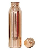 Copper Yoga Water Bottle, 1000ML, Set of 1,For Ayurvedic Health Benefits... - £15.79 GBP