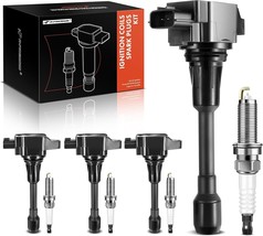 Ignition Coil (UF-349) &amp; Spark Plugs (4505) A-Premium Set of 4 Ignition Coil - £96.51 GBP