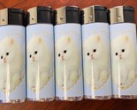 Heart Kitten Lighters Set of 5 Electronic Refillable Butane Blue - $15.79