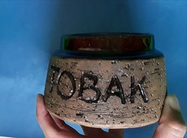 Svensk Scandinavian Art Pottery Laholm Made in Sweden TOBAK Bowl Tobacco... - £19.51 GBP
