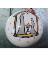 Nativity Ceramic Ball Ornament - $34.21 CAD