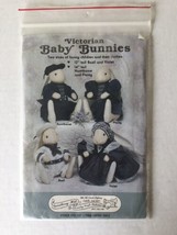 Victorian Baby Bunnies 2 Sizes Bunny Children & Clothes Sew Pattern #137 Easter - $6.91