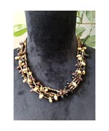 Women Fashion Boho Layered Chunky Multi Biwa Pearls Seed Beaded Necklace... - $33.70 CAD