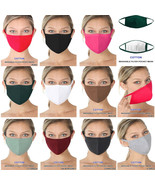 Unisex Mens Womens Soft Cotton Face Mask w/ Filter Pocket Washable Reusable - $10.90 CAD