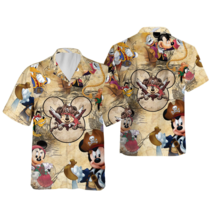 Pirates Of Caribbean Mickey Mouse And Friends Vintage Hawaiian Shirt - £8.24 GBP+
