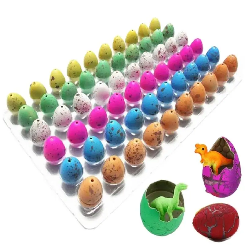 10pcs/lot Magic Growing Hatching Water Inflation Dinosaur Eggs Toy For Children - £9.94 GBP