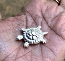 999 Silver Hindu Religious Lord Vishnus Turtle Kachua Kurma Avatar 3.2 cm 5.1 gm - £17.22 GBP