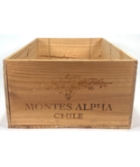 2001 Montes Alpha Wine Box Wooden Crate - Chile - $28.05