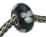 Authentic Trollbeads Murano Glass White Flower Bead Charm 61302, New - €20,52 EUR