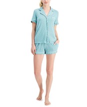 Alfani Womens Printed Notch Collar Pajama Shorts Set, 2 Pieces,Tile,X-Large - £35.61 GBP