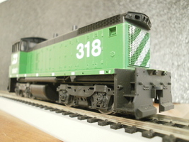 Athearn HO SW-1500 Diesel Locomotive BURLINGTON NORTHERN 318 Clean Runs IOB - $35.00