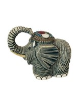 Uruguay Carved Figurine Artesania Riconada Vtg Sculpture Elephant Pachyd... - £38.72 GBP