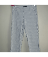 Jones New York blue and white striped pull on style pants - $14.10 CAD