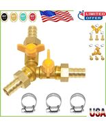 Versatile Y Shaped Brass Valve - 3/4&quot; Barb with Dual Channel Control - $53.14 CAD