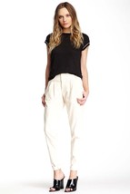 Alice Olivia Womens Stone Beige Stretch Slim Ankle Long Anders Pants Jea... - $82.99