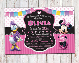 Minnie and Daisy Invitation / Minnie and Daisy invite / Minnie Mouse Inv... - £7.07 GBP