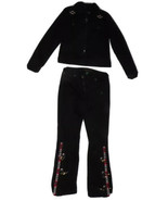 RALPH LAUREN JEANS BLACK AZTEC INDIAN BEAD DENIM JACKET AND JEANS PANTS - $371.21